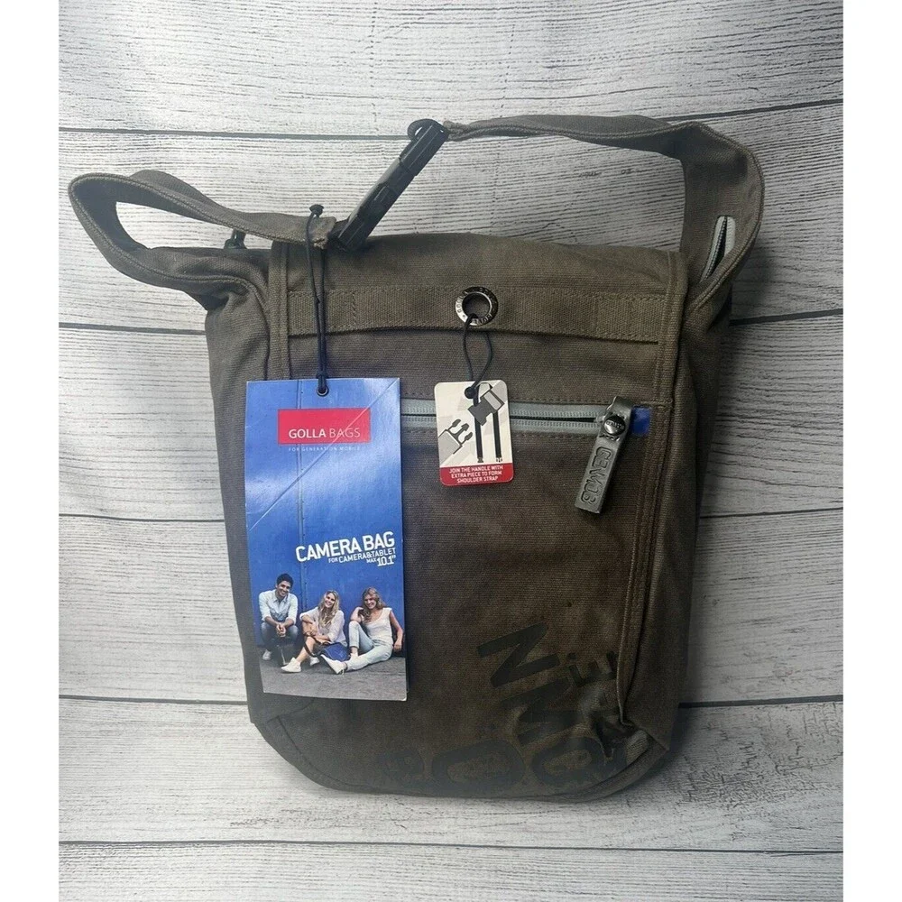 Golla Camera Bag Carol G1268 Army Green For Camera & Tablet 10.1” Gen Mob NEW